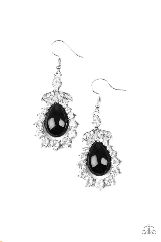 diannesjewelryshop Earrings | Paparazzi Award Winning Shimmer - Black Earrings