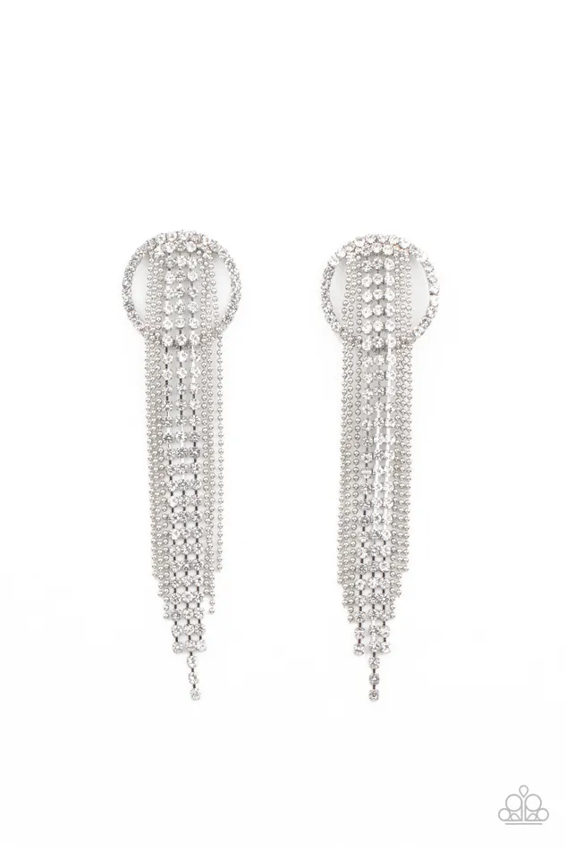 diannesjewelryshop Earrings | Paparazzi Dazzle by Default White Earrings