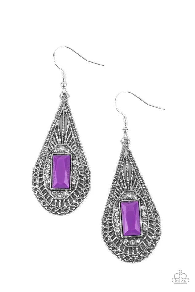 diannesjewelryshop Earrings | Paparazzi Deco Dreaming Purple Earrings