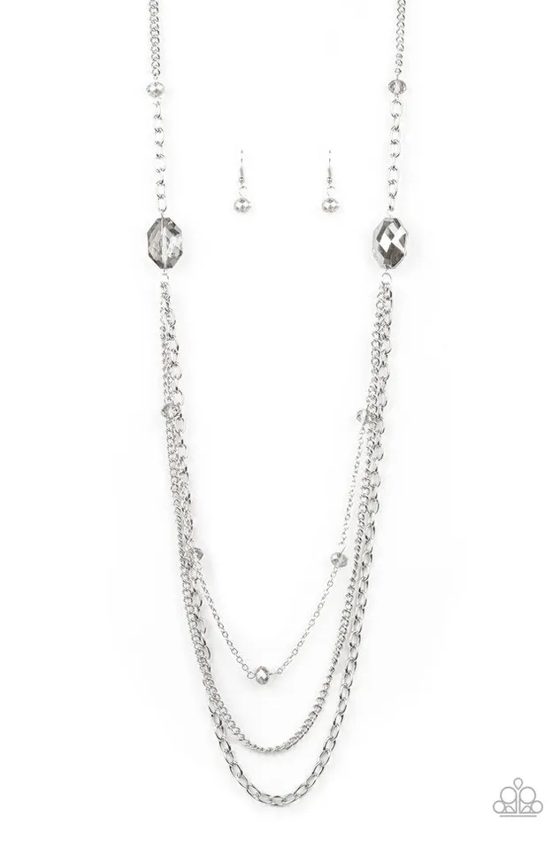 diannesjewelryshop Paparazzi Dare to Dazzle Silver Necklace | Necklaces