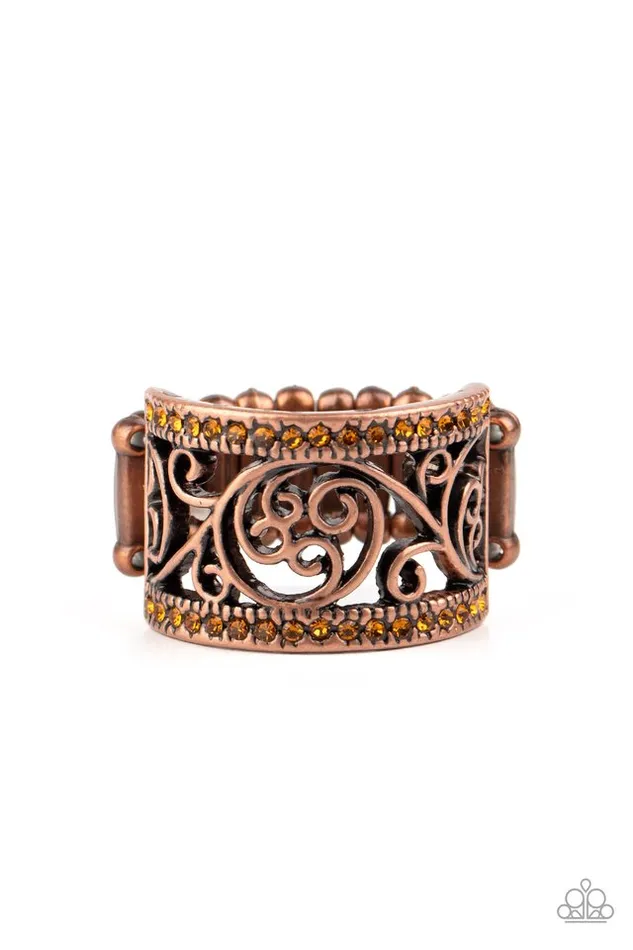 diannesjewelryshop Paparazzi Regal Reflections Copper Ring | Rings