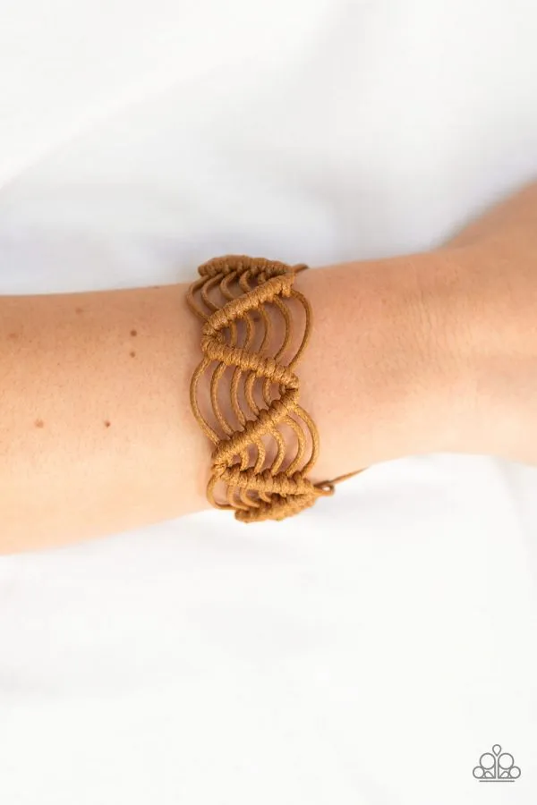 diannesjewelryshop Paparazzi Rise to the Bait Brown Urban Bracelet Bracelets