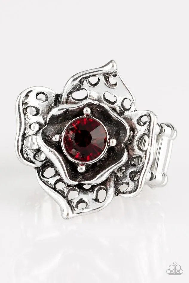 diannesjewelryshop Rings | Paparazzi Glowing Gardens Red Ring