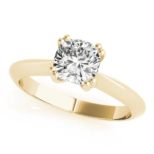 DOUBLE PRONG CUSHION ENGAGEMENT RING | Overnight Mountings Lab Rings