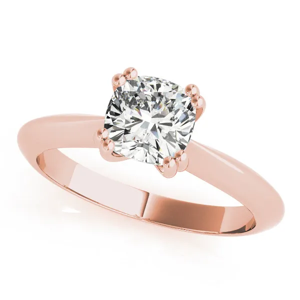 DOUBLE PRONG CUSHION ENGAGEMENT RING | Overnight Mountings Lab Rings