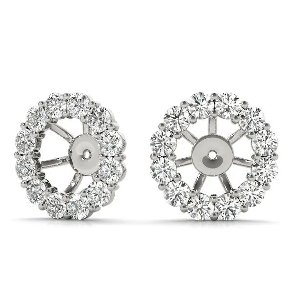 EARRING JACKET FOR 1.0 CT CENTER | Overnight Mountings Lab Earrings