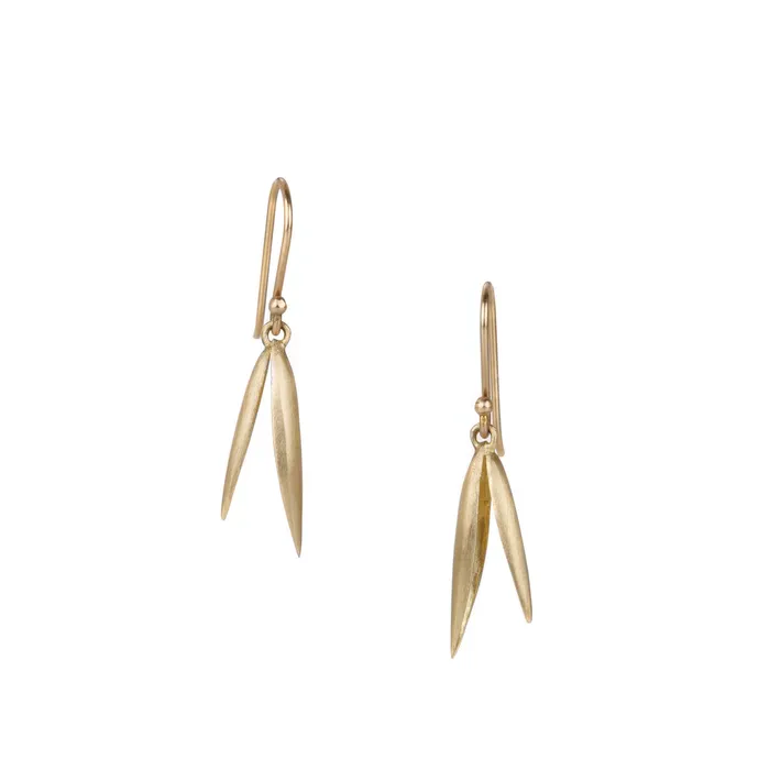 Earrings 14k Oat Drop Earrings - Annette Ferdinandsen