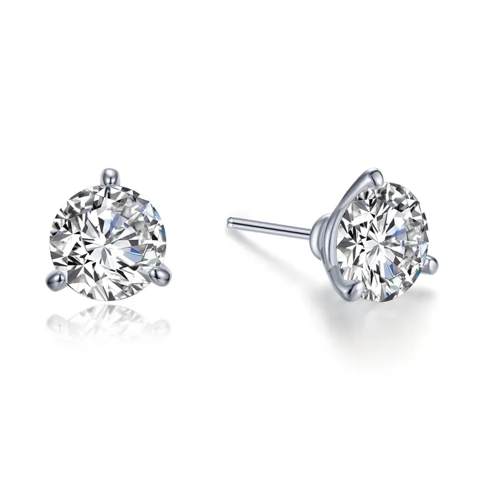 Earrings 4 CTW Solitaire Stud Earrings - Lafonn