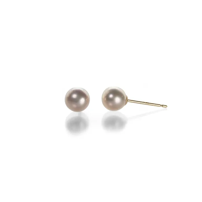 Earrings 5mm Soft Pink Pear Stud Earrings - Maria Beaulieu