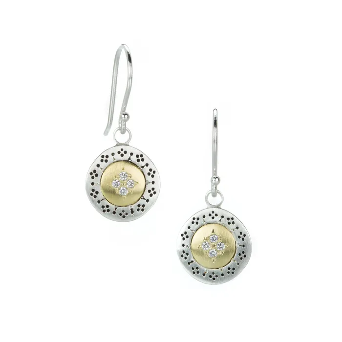 Earrings Adel Chefridi Harmony Four Star Diamond Earrings