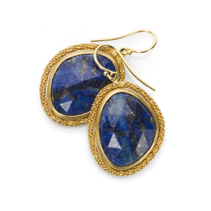 Earrings Amali Asymmetrical Lapis Earrings