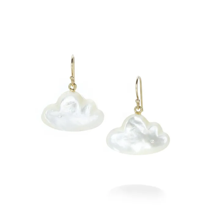 Earrings Annette Ferdinandsen Mother of Pearl Daydreamer Cloud Earrings