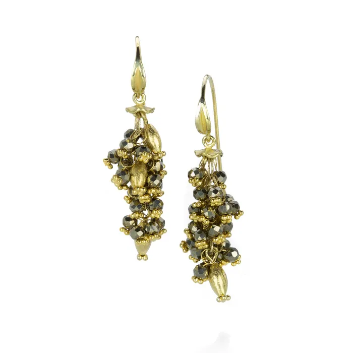 Earrings Barbara Heinrich Pyrite Cluster Earrings