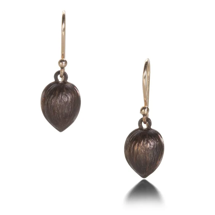 Earrings Bronze Walnut Earrings - Gabriella Kiss