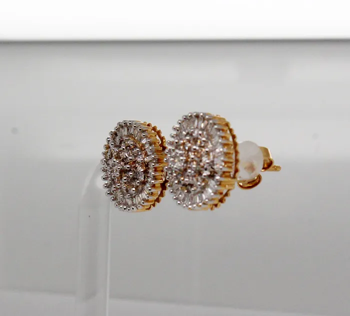 Earrings | FULLER'S PURCHASE FROM PUBLIC Estate 14KTT .80 Cttw Diamond Cluster Earrings