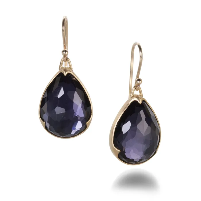 Earrings Gabriella Kiss Amethyst Hematite Earrings