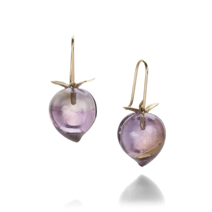 Earrings Gabriella Kiss Amethyst Plum Earrings-1