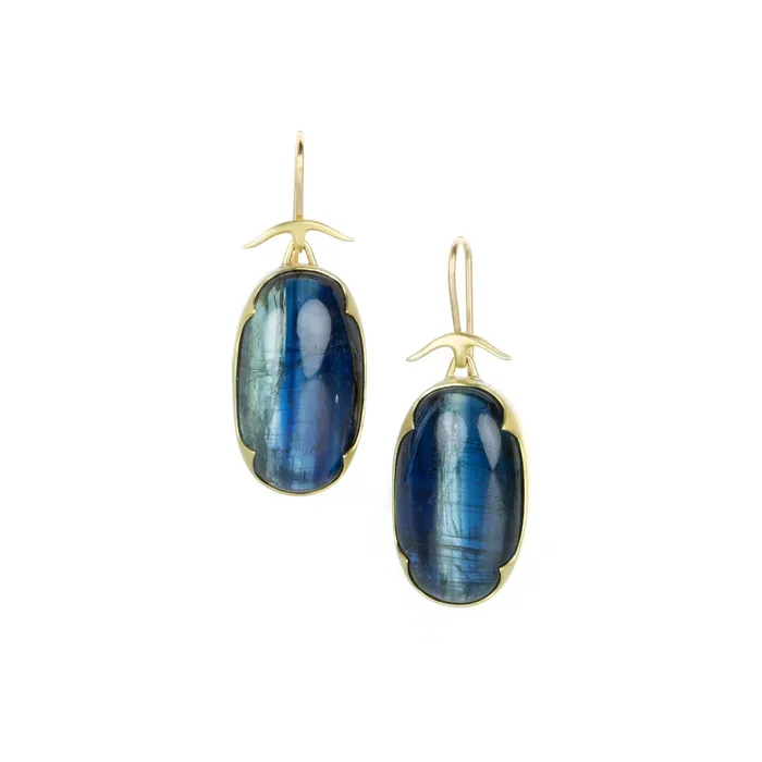 Earrings Gabriella Kiss Deep Blue Kyanite Earrings