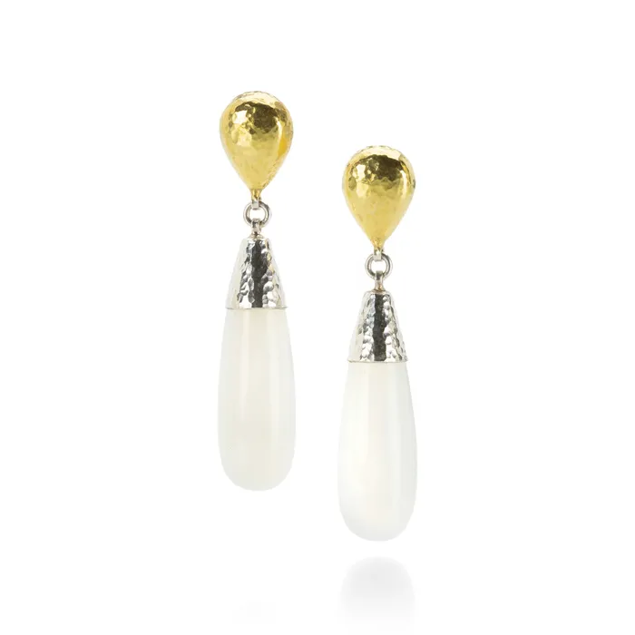 Earrings Gurhan White Moonstone Drop Earrings