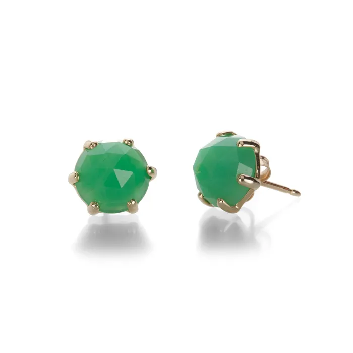 Earrings Jamie Joseph Chrysoprase Stud Earrings