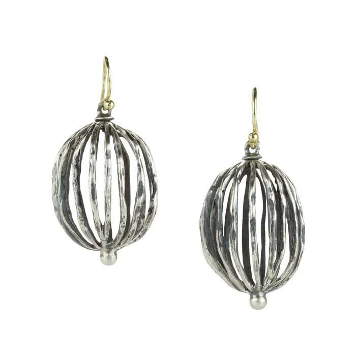 Earrings John Iversen Open Walnut Drop Earrings