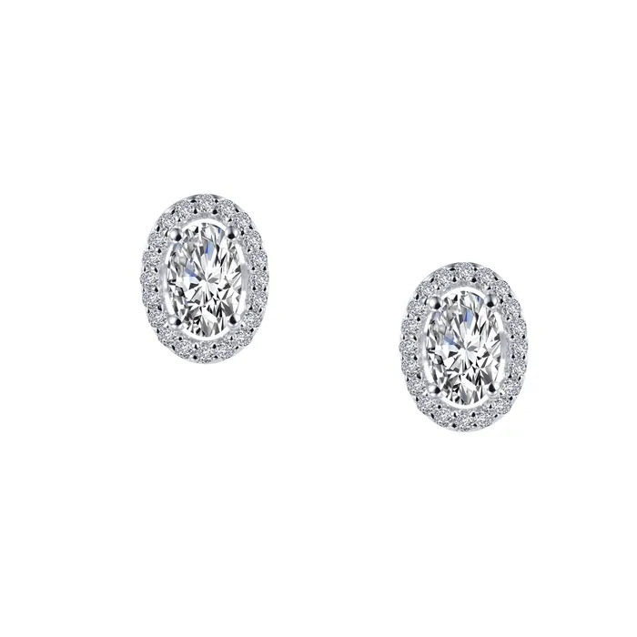 Earrings Lafonn 1.26 CTW Halo Stud Earrings