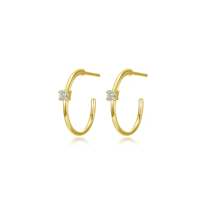 Earrings Lafonn 25mm High Polised Hoop Earrings