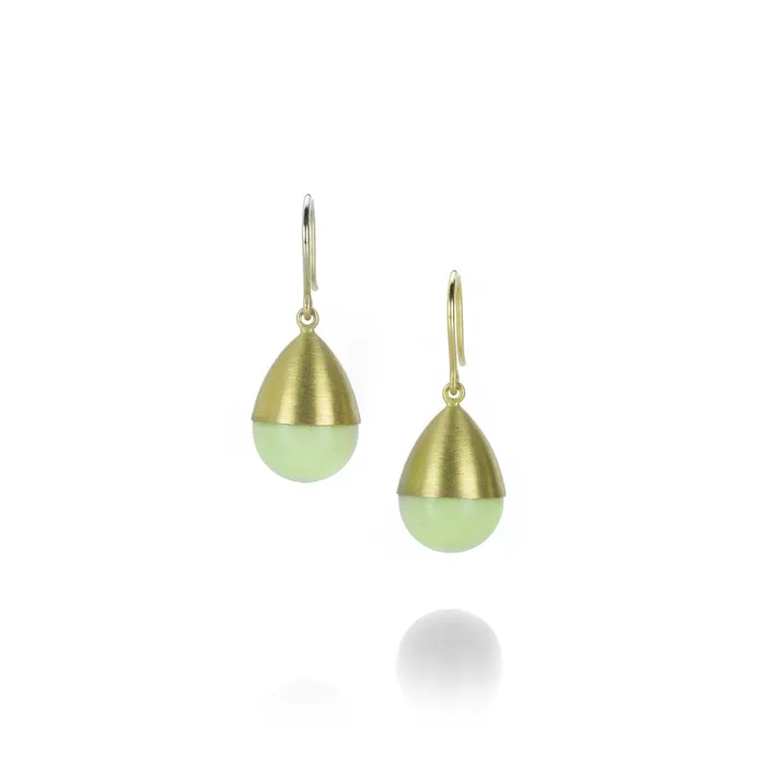 Earrings Lemon Chrysoprase Buoy Earrings - Mallary Marks