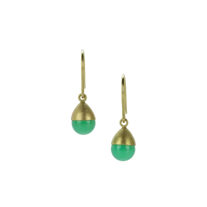 Earrings Mallary Marks Chrysoprase Buoy Earrings