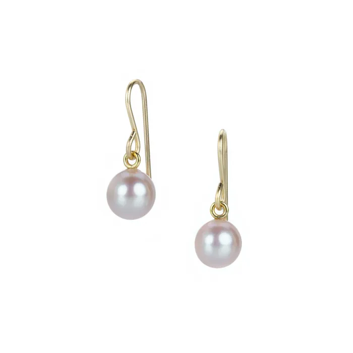 Earrings Maria Beaulieu Soft Pink Freshwater Pearl Drop Earrings