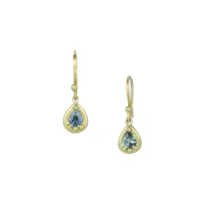 Earrings Marian Maurer Blue Green Sapphire City Earrings