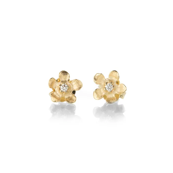 Earrings Nicole Landaw Open Flower Stud Earrings