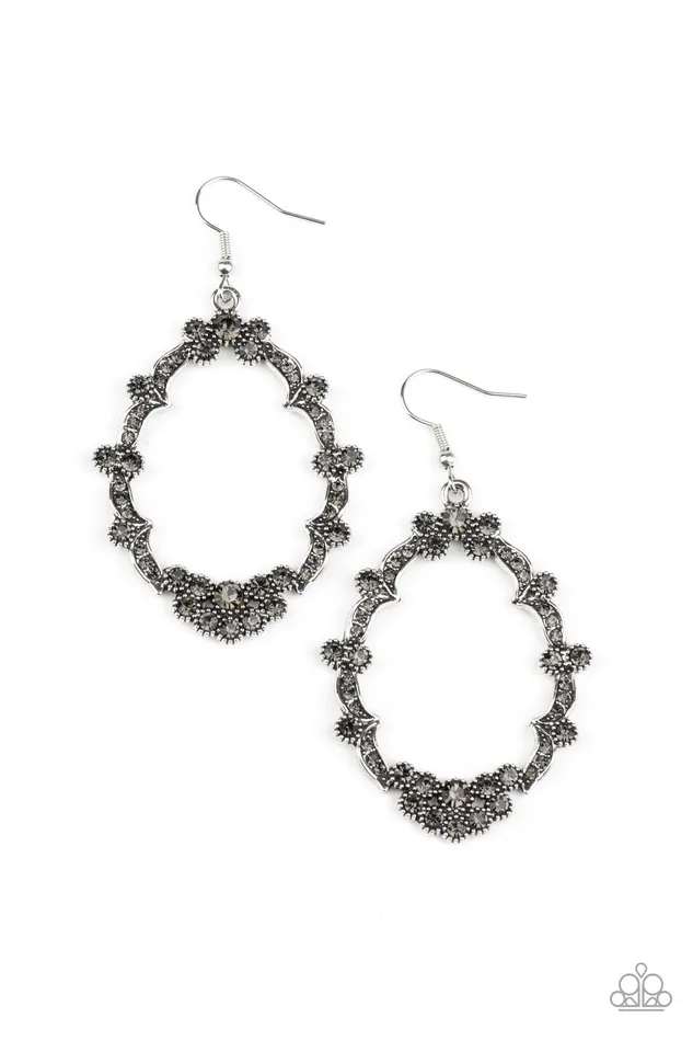 Earrings | Paparazzi Sparkly Status - Silver Earrings - diannesjewelryshop