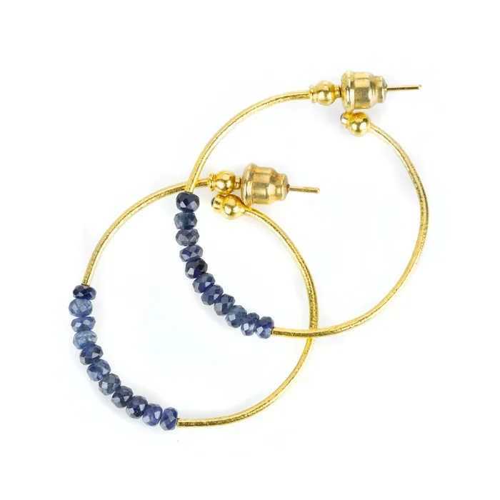 Earrings Small Delicate Rain Hoop Earring - Gurhan