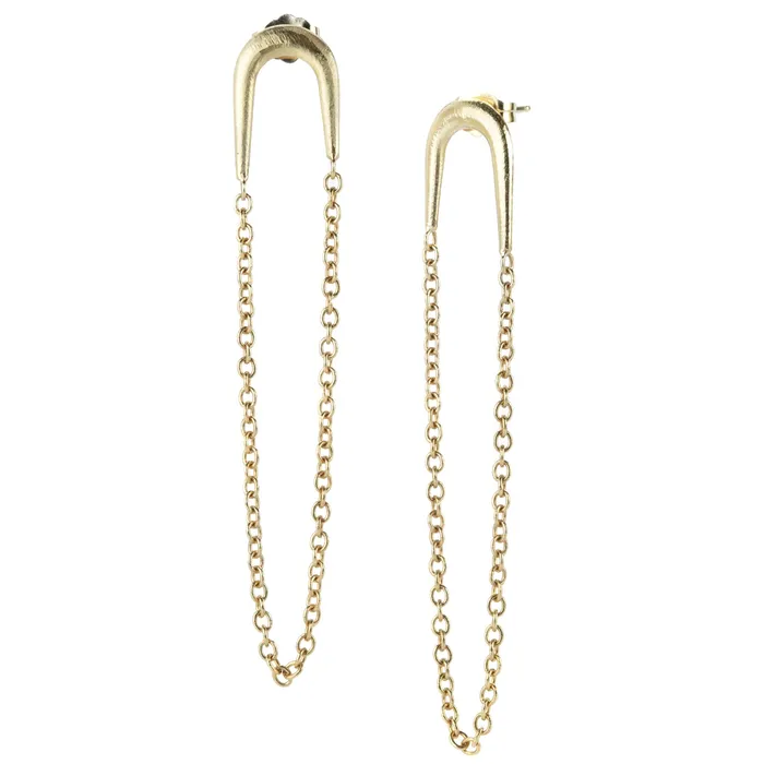 Earrings Swinger Chain Earrings - Nicole Landaw