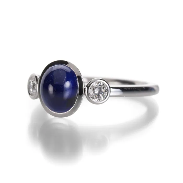 Edward Burrowes Diamond and Sapphire Ring Rings