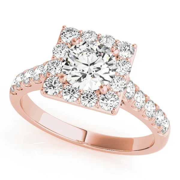 ENGAGEMENT RINGS HALO ROUND | Overnight Mountings Lab Rings