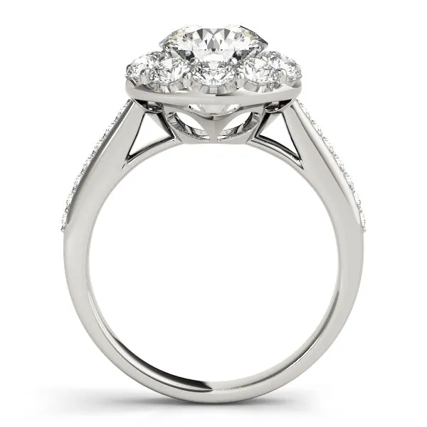 ENGAGEMENT RINGS HALO ROUND | Overnight Mountings Lab Rings