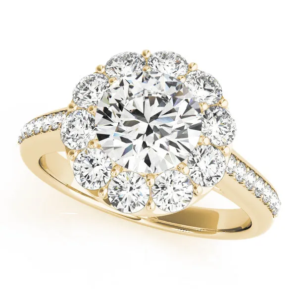 ENGAGEMENT RINGS HALO ROUND | Overnight Mountings Lab Rings