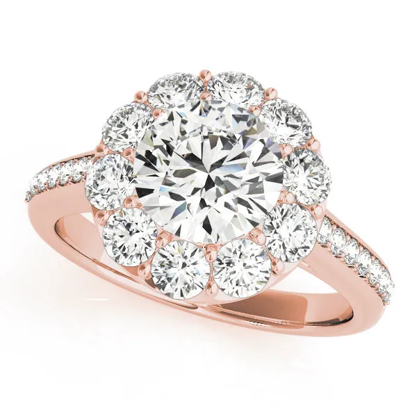 ENGAGEMENT RINGS HALO ROUND | Overnight Mountings Lab Rings