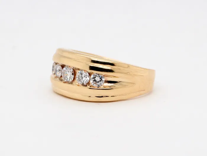 Estate 14KY .75 Cttw Diamond Gents Ring | FULLER'S PURCHASE FROM PUBLIC Rings