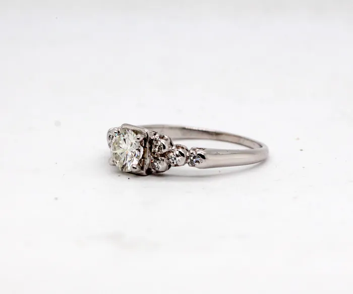 Estate Platinum .64 Cttw Diamond Ring | FULLER'S PURCHASE FROM PUBLIC Rings