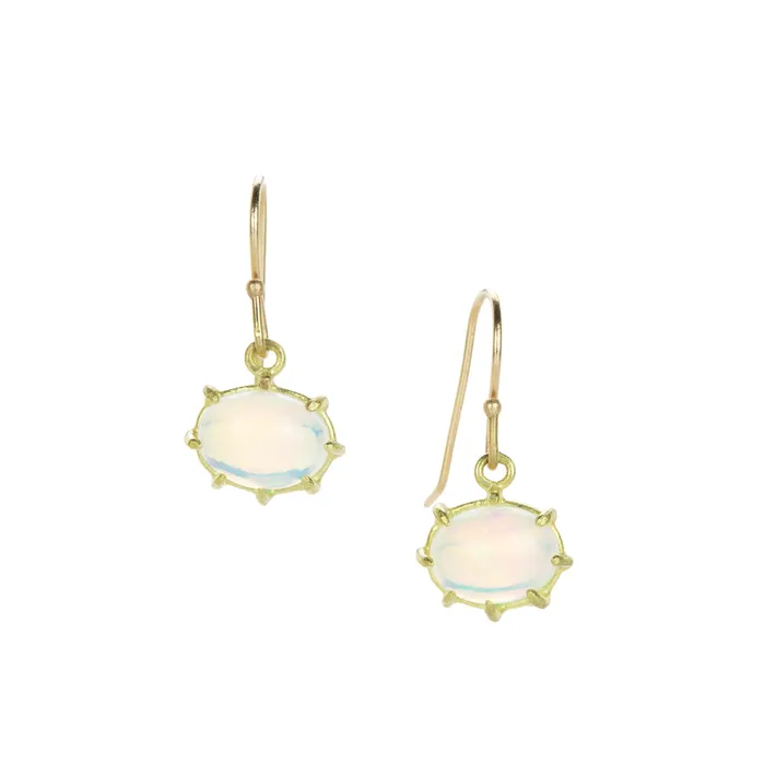 Ethiopian Opal Mini Drop Earrings Rosanne Pugliese Earrings