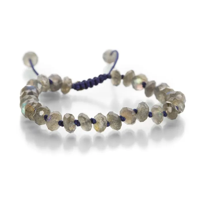 Faceted 7mm Labradorite Rondelle Bracelet Joseph Brooks Bracelets