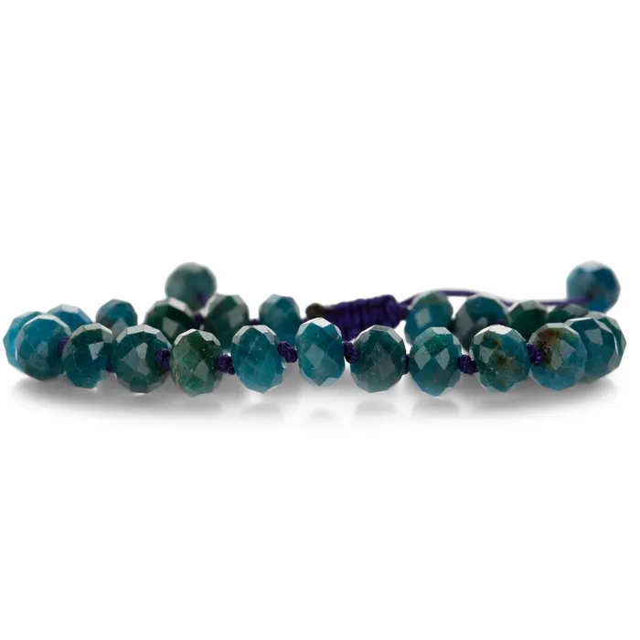 Faceted 8mm Apatite Bead Bracelet Joseph Brooks Bracelets