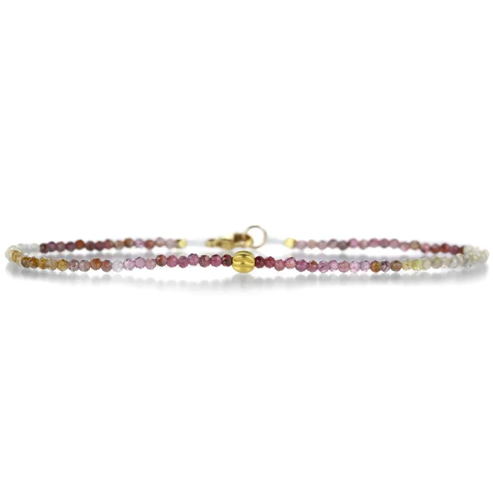 Faceted Pink Multicolored Sapphire Bracelet Margaret Solow Bracelets