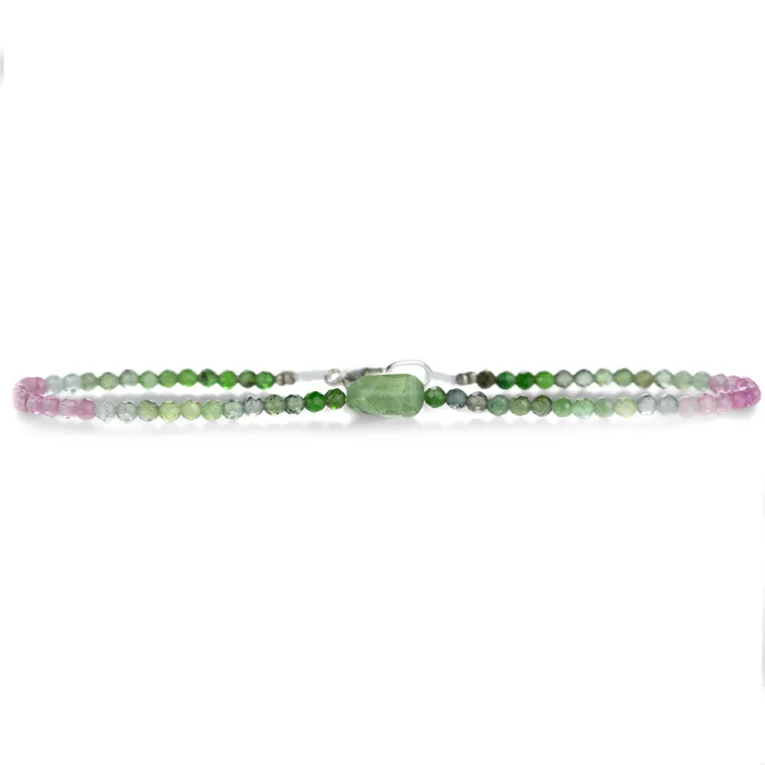 Faceted Watermelon Tourmaline Beaded Bracelet Margaret Solow Bracelets