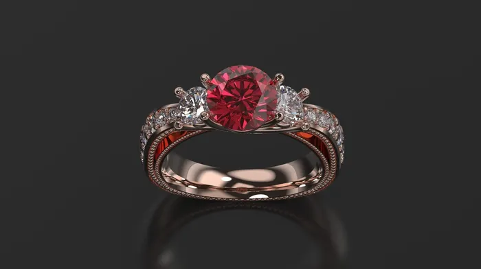 FL LLC Rings | Ruby Engagement Ring White Gold Engagement Ring Ruby Ring Ruby Gold White Gold Ruby Ring