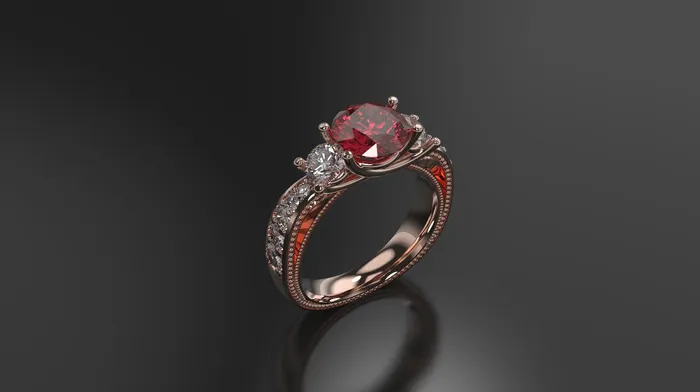 FL LLC Rings | Ruby Engagement Ring White Gold Engagement Ring Ruby Ring Ruby Gold White Gold Ruby Ring