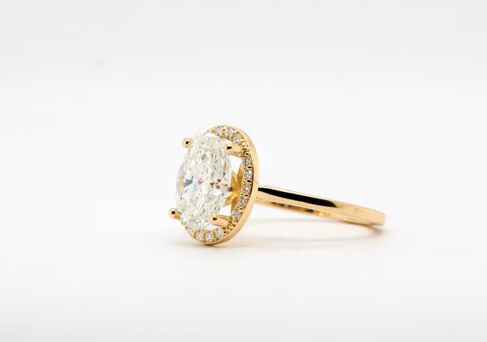 FULLER'S PURCHASE FROM PUBLIC Rings | 18KY 2.60 CTTW Halo Engagement Ring